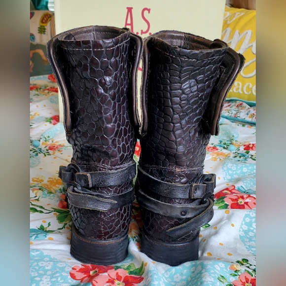 A.S.98 Women's Brown Boots Sz 38 - Picture 2 of 7